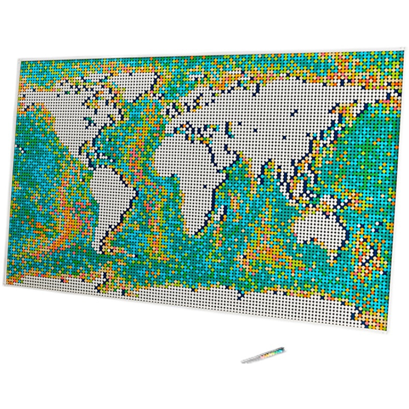 11695 PCS World Map Mosaic Building Block Model Toy Compatible 31203 New Product Birthday Christmas Gifts 99007