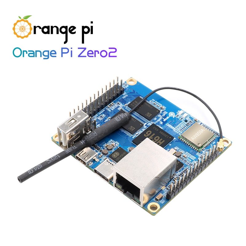 Orange Pi Zero 2 1GB RAM Allwinner H616  BT Wifi IR Receiver Optional Aluminum Case Power Supply HDMI-compatible Cable