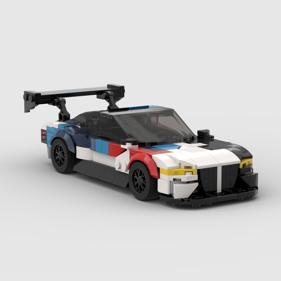 MOC Brick Technical Car M1 M3 E30 M4 Racing Sports Car Vehicle Speed Champion Racer Building Blocks Creative Garage Toy For Boys