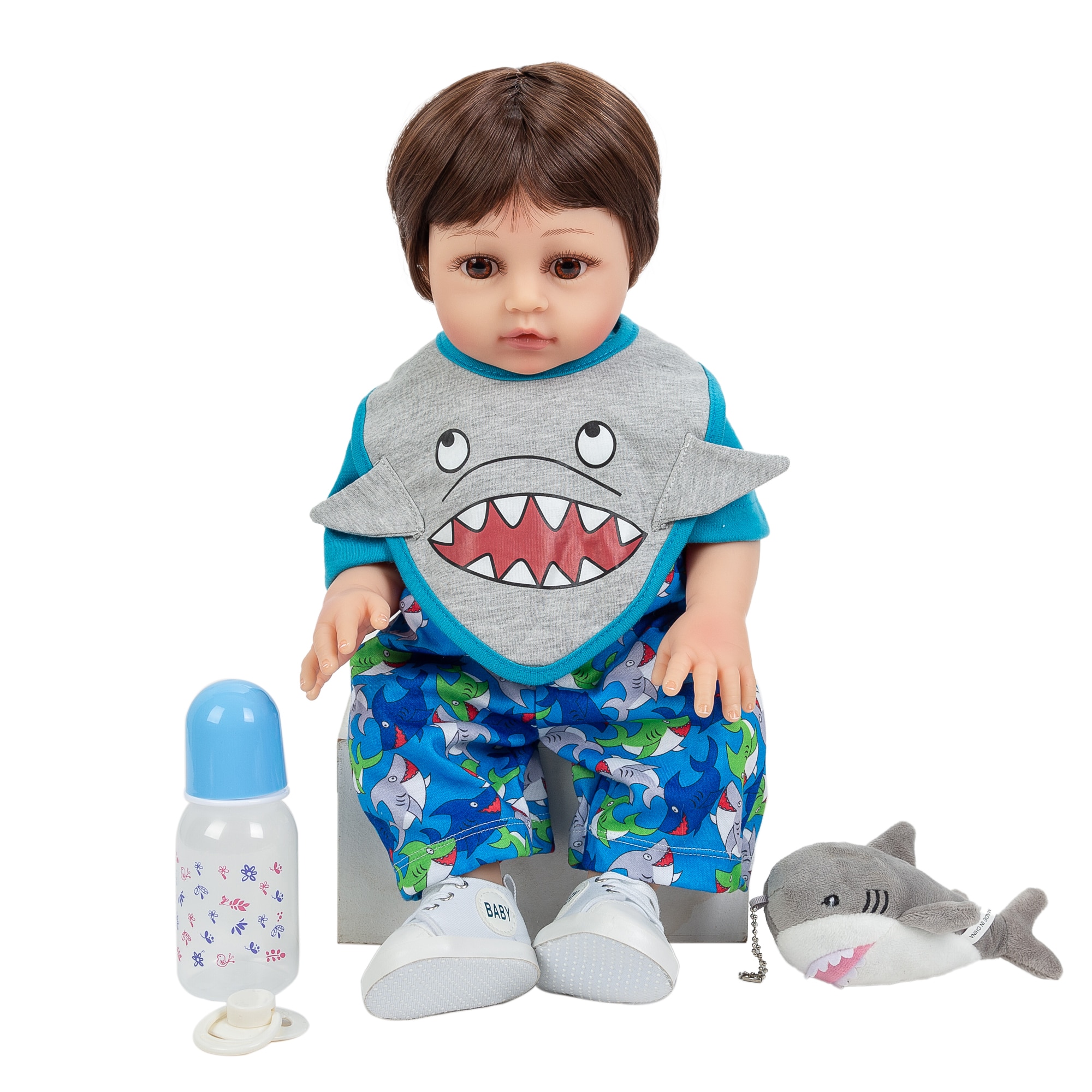 Baby doll Reborn Doll Silicone Body Can Take Bath With Pacifier Magnetic Christmas Gifts For Children Send From Brasi