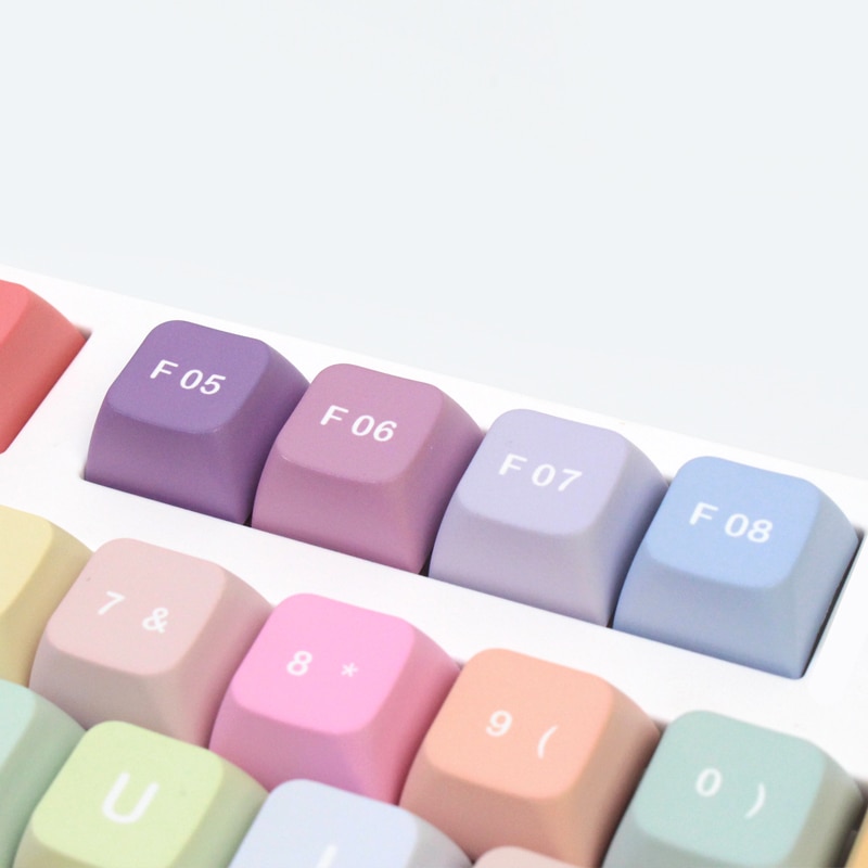 KBDiy 133 Keys Gummy Bears PBT Keycap XDA Profile Color Cute XDA Key Cap for MX Switche Custom Mechanical Gaming Keyboard Caps