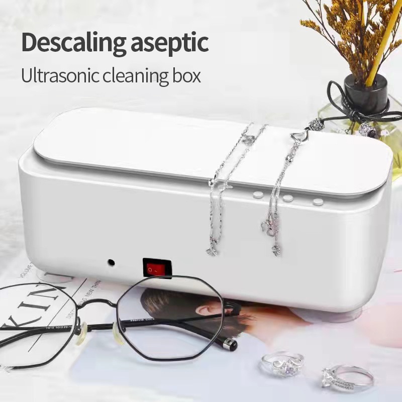 Acoustic Vibration Cleaner Multifunctional Portable Household Cleaning Machine Glasses Cleaning Device Watch Jewelry Cleaning In