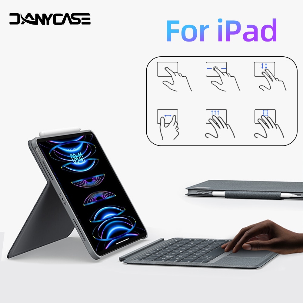 Magic Keyboard Case For iPad Pro 11 Pro 12.9 10.5 10.2 7/8/9th Air 4/5 10.9 With Wireless keyboard Magnetic separation Cover