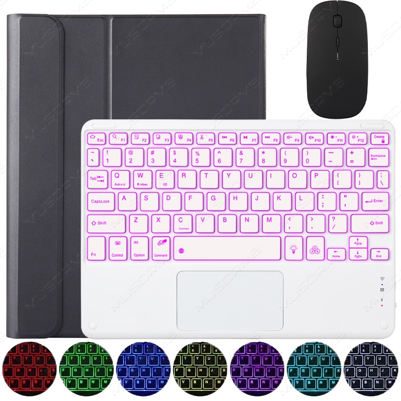 Magic Case Keyboard for Samsung Tab A8 A7 S6 Lite 2022 Touchpad Backlit Tab S8 S7+ S7 FE S8+ Plus S8 Ultra Portuguese Korean