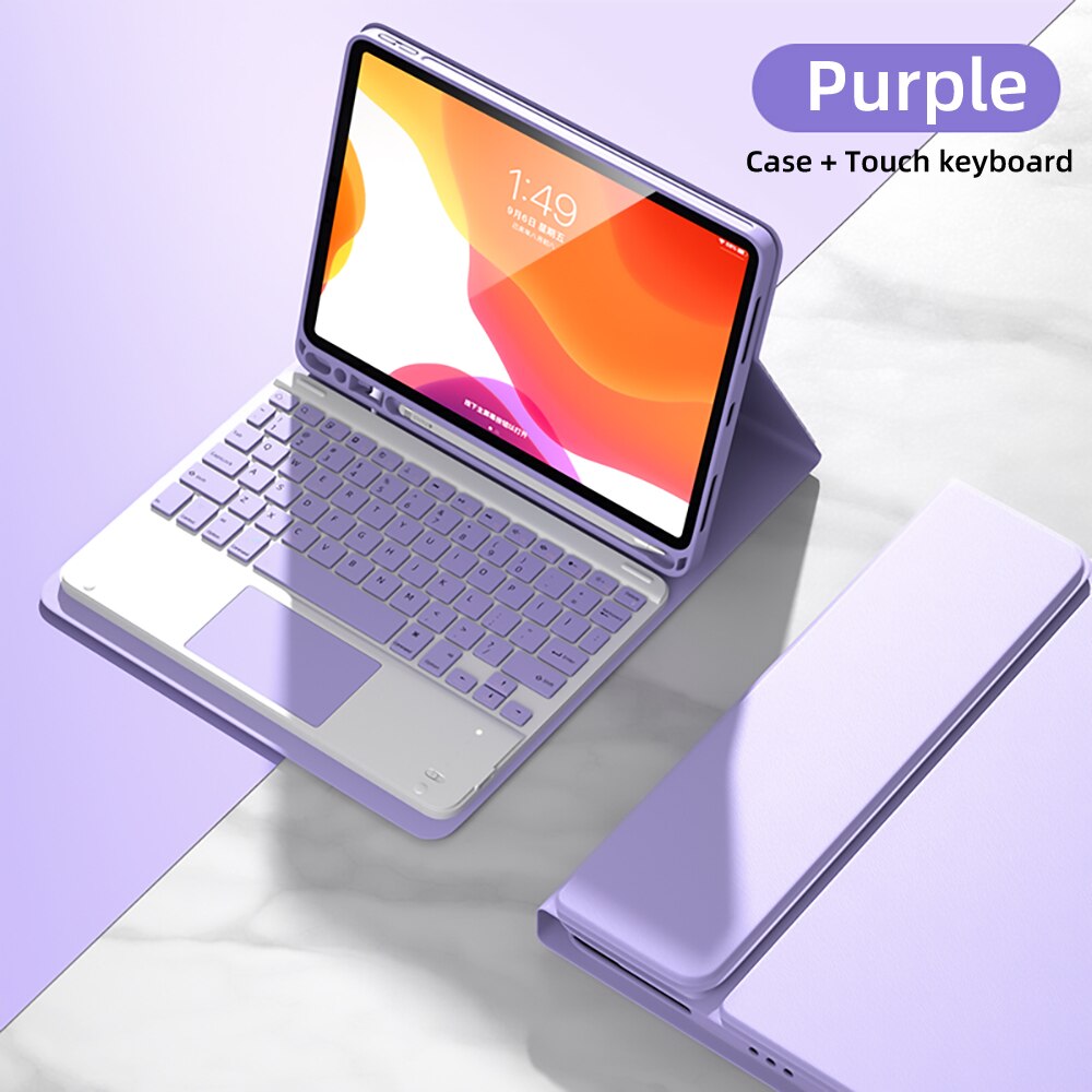 For iPad Keyboard Case For iPad Pro 11 2020 2021 Air 5 4 10.9 Mini 6 10.2 9/8/7th 2018 2017 5th 6th 9.7 Pro 10.5 Mini 4 5 Case