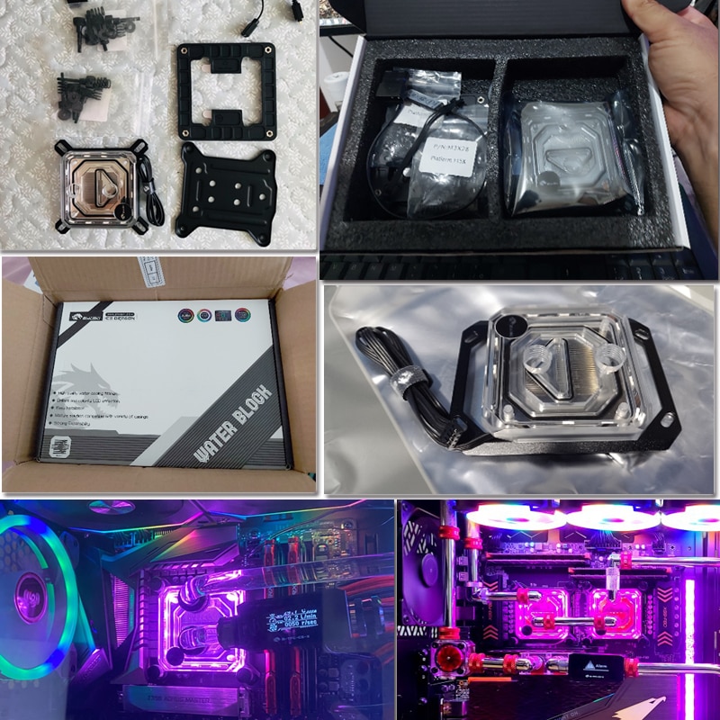 Bykski CPU Block Use for INTEL LGA115X 1200 1700 2011 /AMD Ryzen 3/5/7 X470 X570 Water Cooler Radiator CPU-XPR-C-M/CPU-XPR-C-I
