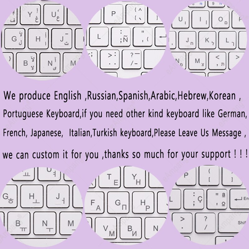 Case For Samsung Galaxy Tab S6 Lite 2022 Case with Keyboard P610 P615 P613 P619 Hebrew Russian Arabic Spanish Korean Keyboard