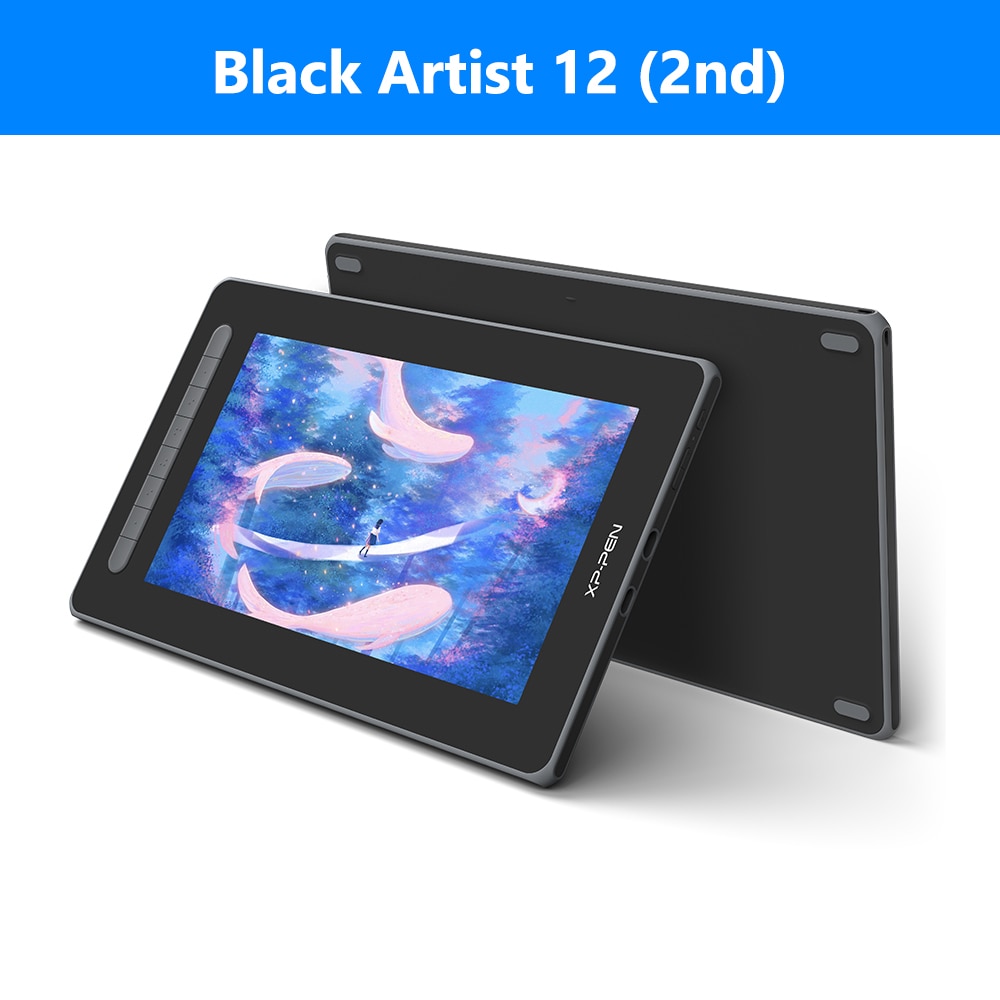 XPPen Artist 12 2nd Gen Graphic Tablet Monitor with 127% sRGB 8 Shortcut Keys 11.9 Inch Pen Display Support Android Windows Mac
