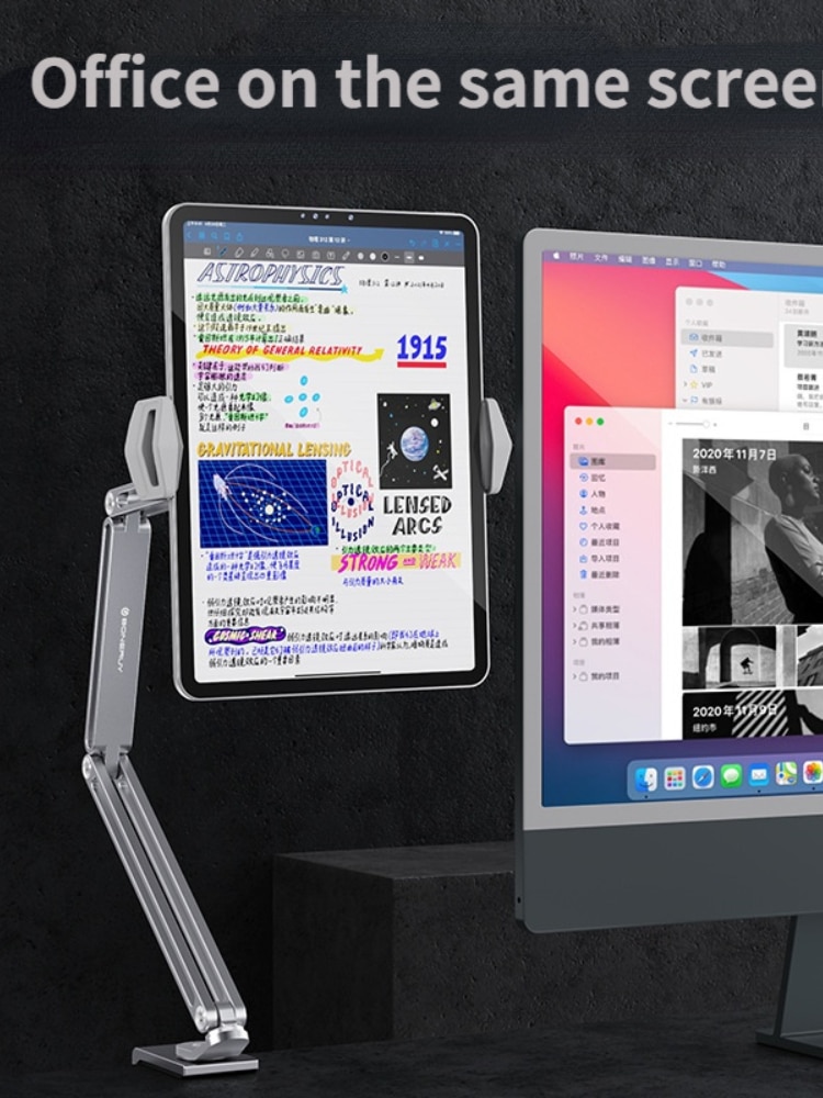 360 Adjustable Bed Tablet Stand for 4inch To 12.9inch Mobile Phones Tablets Lazy Arm Bed Desk Tablet Mount Support for IPad Mini