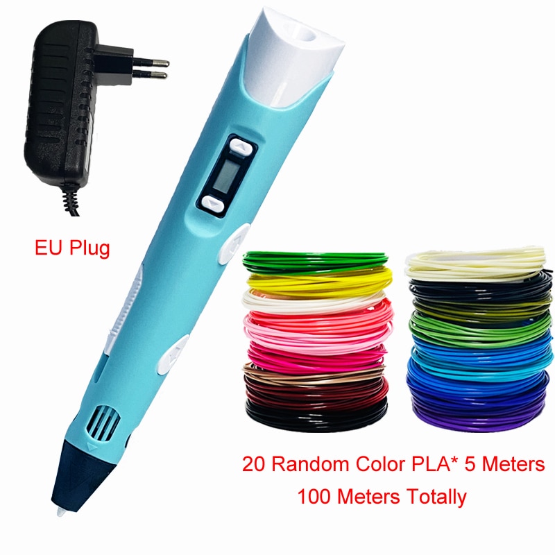 3D Printing Pen 3D Pen OLED Display With 12 Color PLA/ABS Filaments 3D Drawing Printer For Kids/Adults Creative Design Drawing