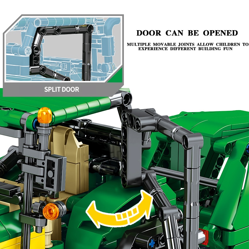 SEMBO BLOCK TECHNICAL City Remote Control RC Car Compatible MOC Building Blocks RC farmer Car Bricks Children Boys Gifts Toys