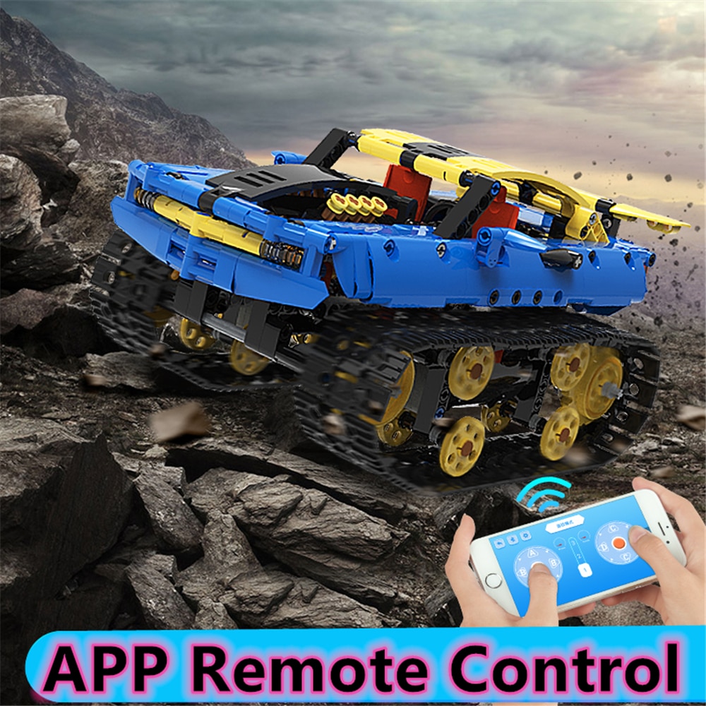 RC Racing Car Bricks Off-road Vehicle Tank Electric Building Blocks Technical APP Program Control Driving Toys Boy Gifts 572 PCS