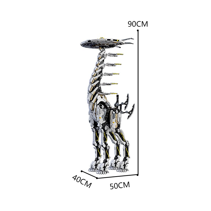 New MOC Horizon Zero Dawned Long-necked Beast Action Figure Building Block Mechanical Monster Mech Constructor Bricks Boy Toys