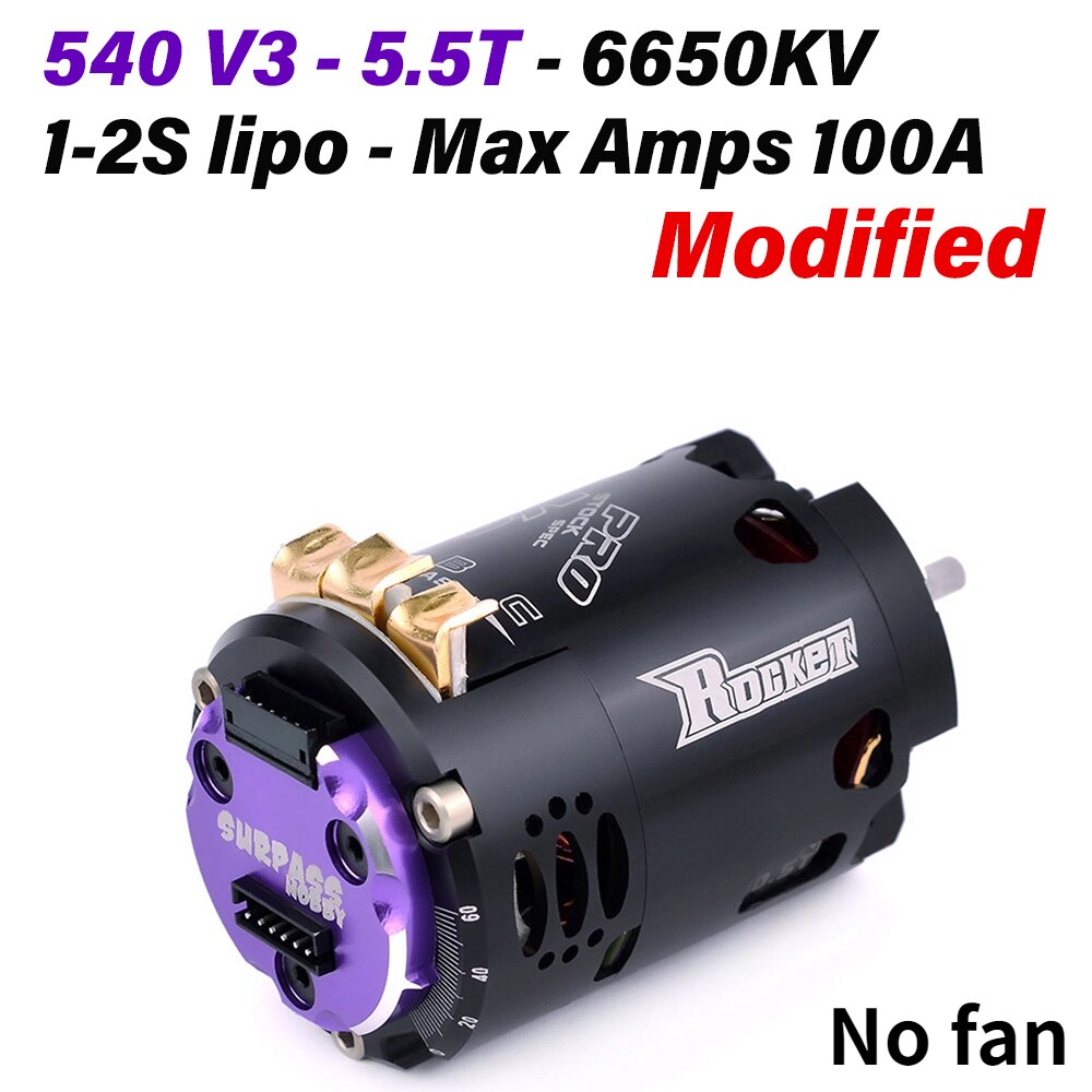Surpass Hobby Rocket 540 V3 Sensored Brushless Motor Waterproof 3.5T 10.5T 25.5T 21.5T 13.5T for 1/10 1/12 RC Car Drift Truck