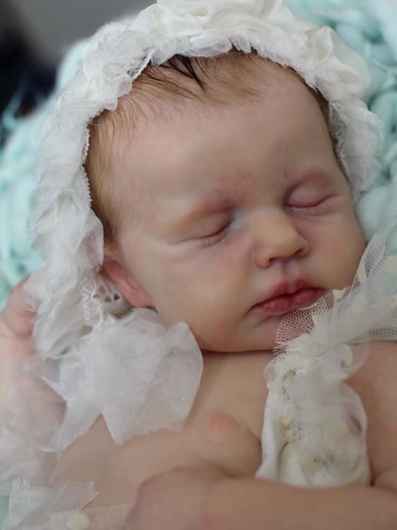 RBG Reborn Kit Reborn Baby Vinyl Kit 20 Inches Loulou Unpainted Unfinished Doll Parts DIY Blank Reborn Vinyl Doll Kit