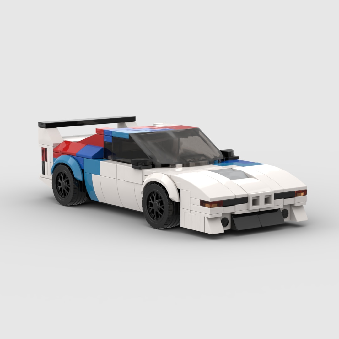 MOC Brick Technical Car M1 M3 E30 M4 Racing Sports Car Vehicle Speed Champion Racer Building Blocks Creative Garage Toy For Boys