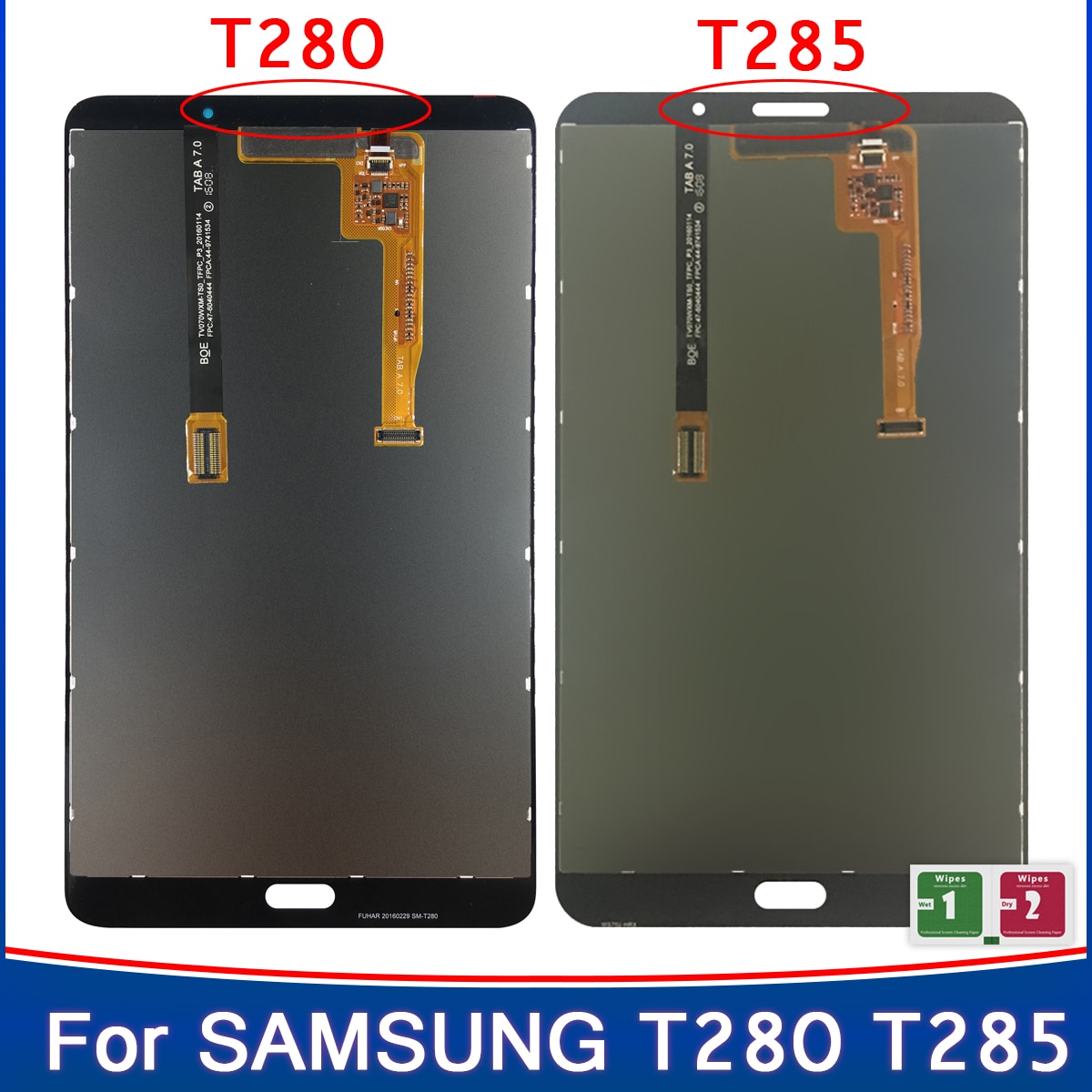 New 7'' LCD Panel for Samsung Galaxy Tab A 7.0 2016 SM-T280 SM-T285 T280 T285 LCD Display With Touch Screen Digitizer Assembly