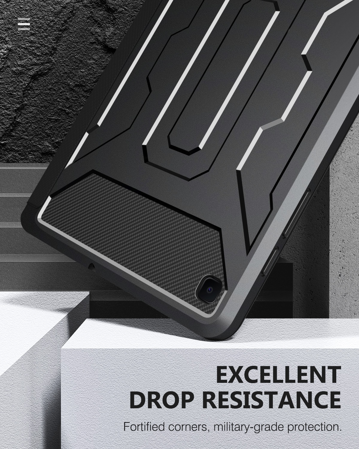 Case For Samsung Galaxy Tab S6 Lite 10.4 2020 SM-P610/P615, [Built-in Screen Protector] Full-Body Shockproof Case Smart Shell