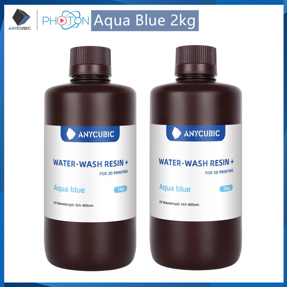 Anycubic Water-Wash Resin 3D Printers Resin Water-Washable 365-405nm  for LCD DLP Photon M3 Plus Max 7K mono 6K Printing