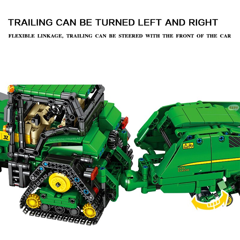 SEMBO BLOCK TECHNICAL City Remote Control RC Car Compatible MOC Building Blocks RC farmer Car Bricks Children Boys Gifts Toys