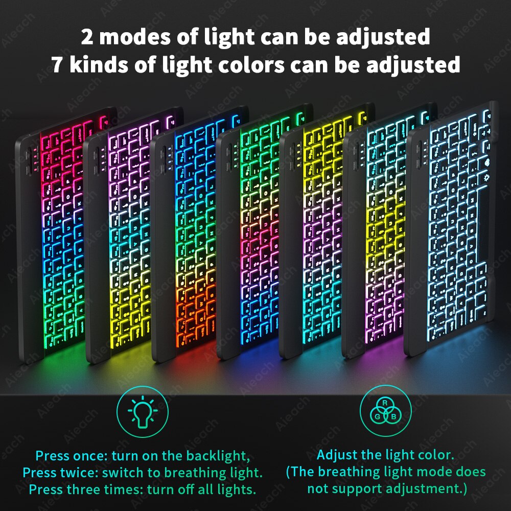 AIEACH Keyboard Case For Lenovo Tab P11 Pro P11 Plus P12 M10 3rd gen Case Bluetooth Keyboard Mouse Cover For Xiaoxin Pad 2022