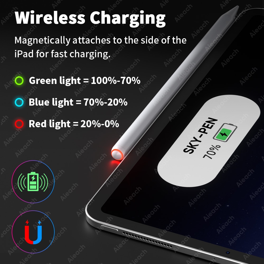 For Apple Pencil 2 1 28th Gen iPad Pen Stylus with Wireless Pairing & Charging iPencil Drawing Pen For iPad Air 4 5 Pro 11 12.9