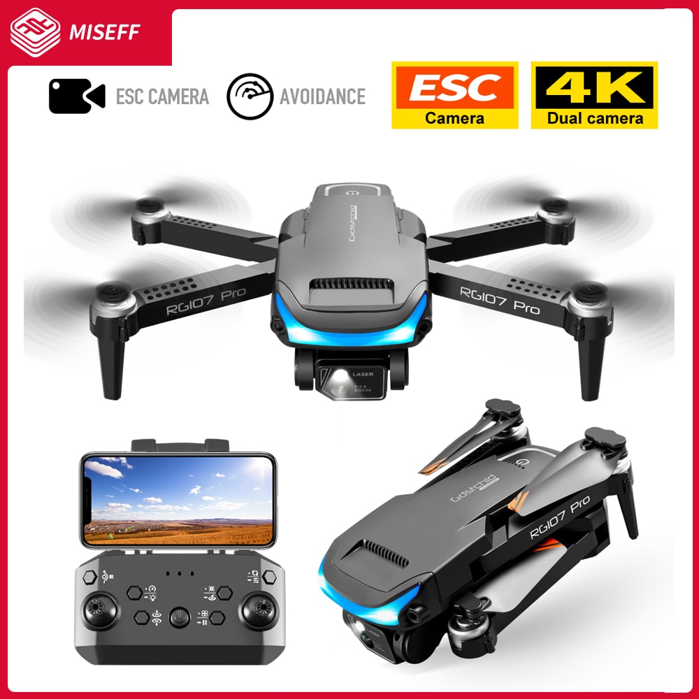 NEW RG107 MAX Drone 4K Professional Dual HD Camera FPV Mini Dron Aerial Photography Brush Motor Foldable Quadcopter Toys