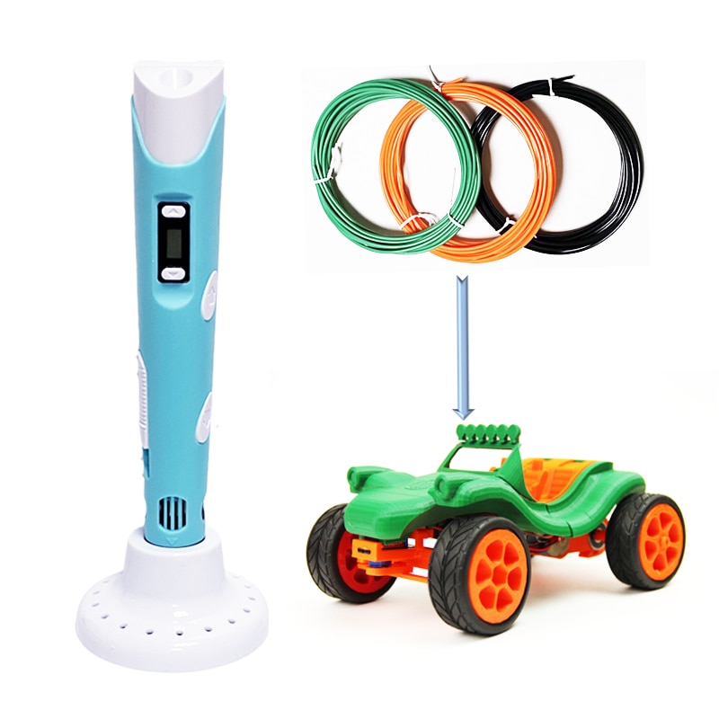 3D Printing Pen 3D Pen OLED Display With 12 Color PLA/ABS Filaments 3D Drawing Printer For Kids/Adults Creative Design Drawing