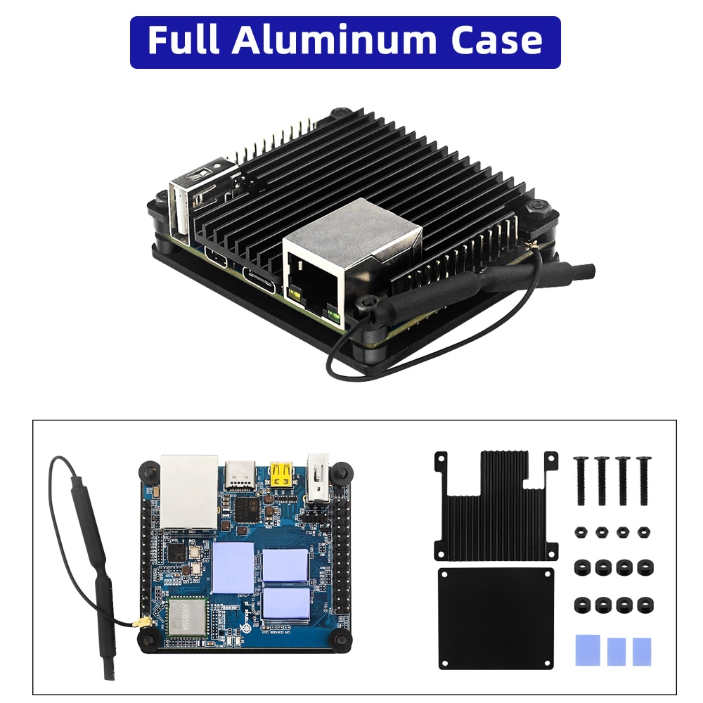 Orange Pi Zero 2 1GB RAM Allwinner H616  BT Wifi IR Receiver Optional Aluminum Case Power Supply HDMI-compatible Cable