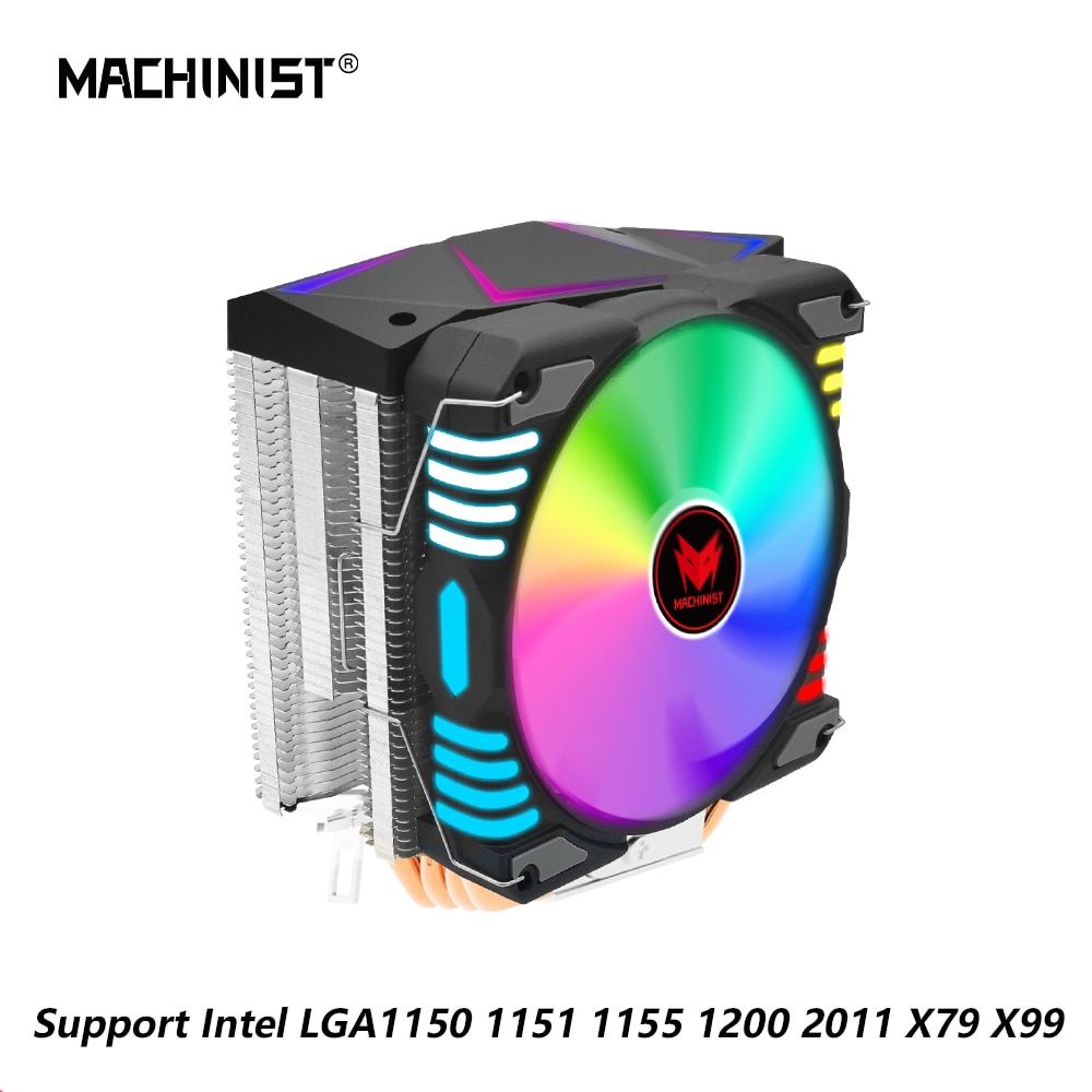 MACHINIST CPU Cooler Cooling Fan 3PIN 4Pin Ventilador Silent For Intel LGA 1150 1151 1155 1200 1366 2011 X79 X99
