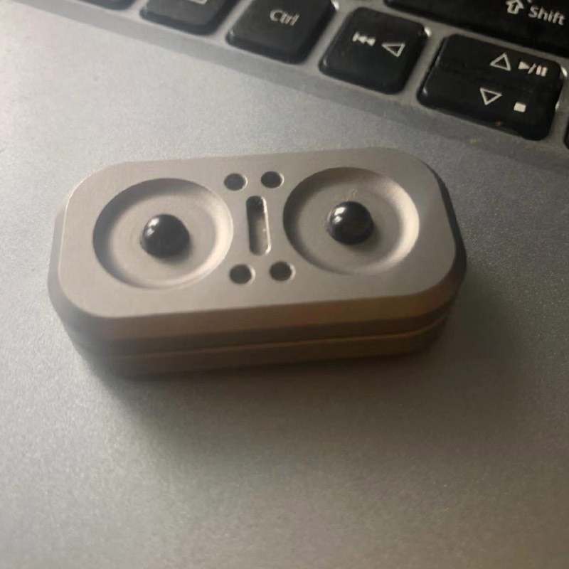 Magnetic Fidget Slider Adult EDC Metal Rotary  Fidget Toy ADHD Hand Spinner Autism Sensory Toys Anxiety Stress Relief Adult Gift