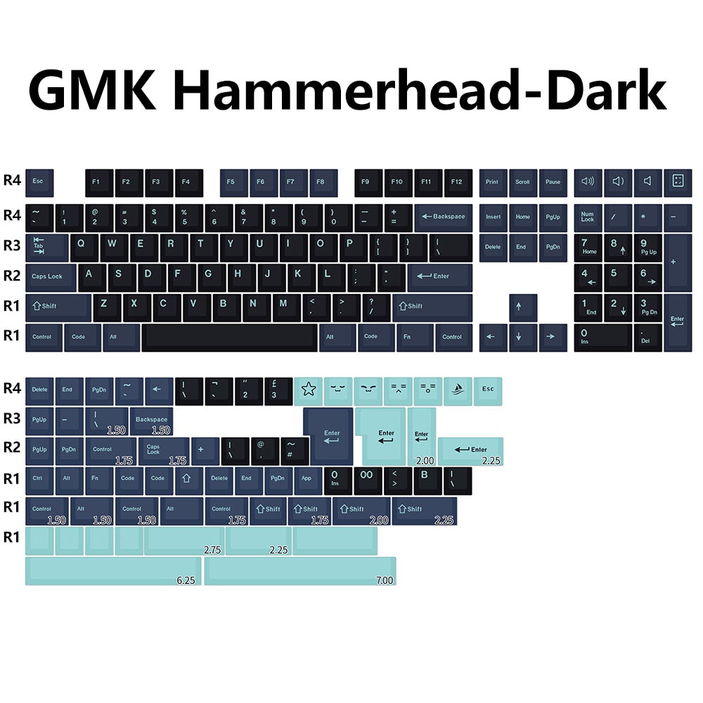 KBDiy GMK Keycap Clone Arctic Red Samurai 8008 WOB Rome Circus Cherry Profile MX Double Shot ABS Keycaps for Mechanicla Keyboard