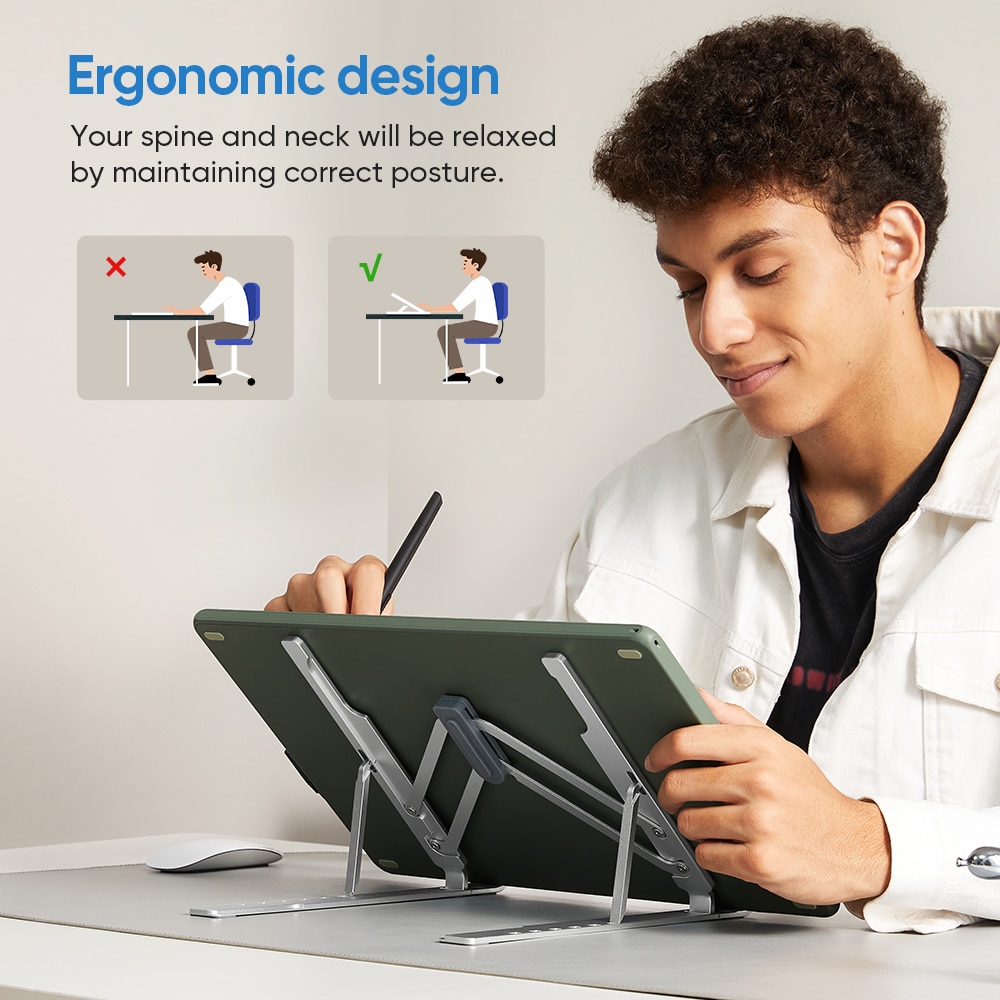 XP-Pen ACS05 Multifunctional Metal Drawing Bracket Pen Display Portable Stand for XPPen 12-16 inch Models Deco L/Deco LW