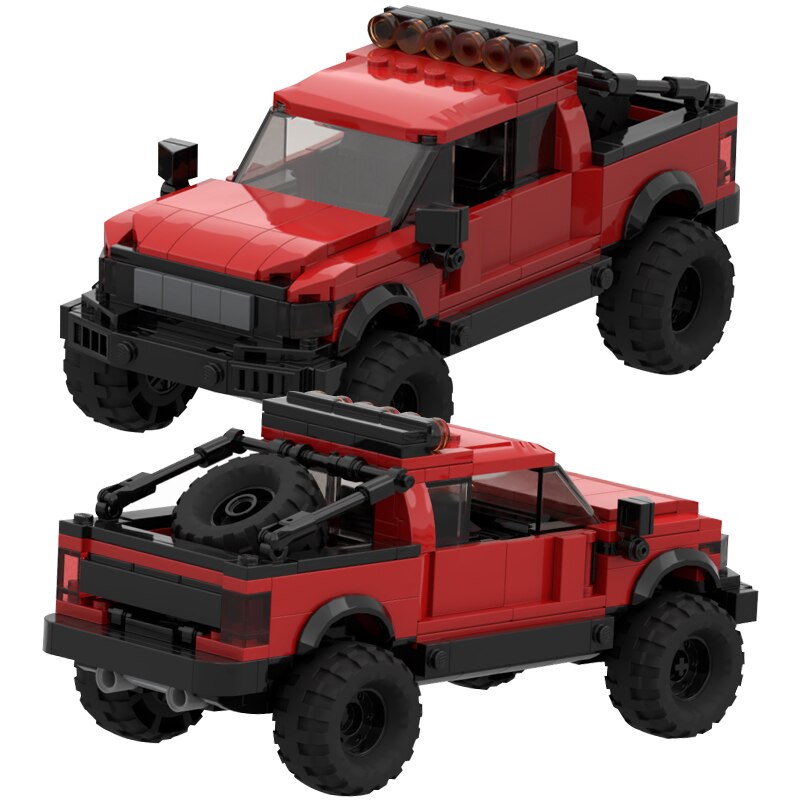 MOC SUV Speed Champion City Car Racer Classic off-road Building Blocks Brick Racing Super Technique Creative Garage DIY Set