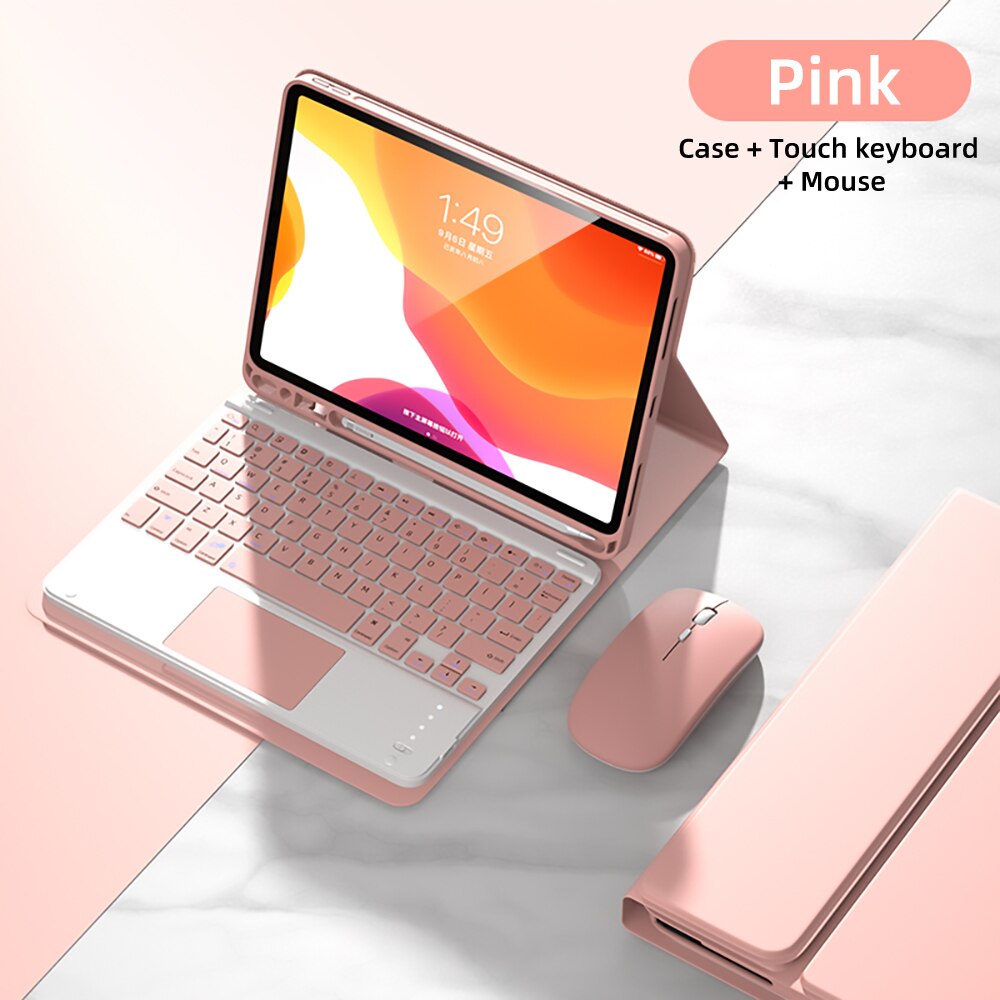 For iPad Keyboard Case For iPad Pro 11 2020 2021 Air 5 4 10.9 Mini 6 10.2 9/8/7th 2018 2017 5th 6th 9.7 Pro 10.5 Mini 4 5 Case