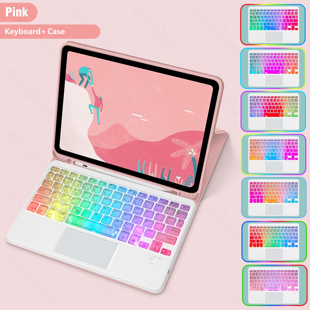 For iPad Air 4 5 9th 10th generation Case Magic Keyboard for iPad Pro 11 2022 iPad 10”2 Case Air 5 Air 2 funda 9 generacion Case