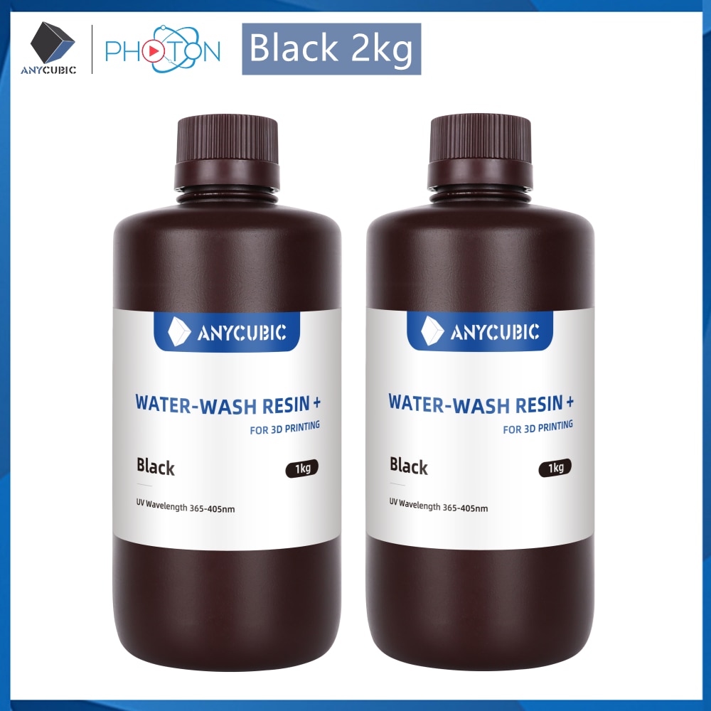 Anycubic Water-Wash Resin 3D Printers Resin Water-Washable 365-405nm  for LCD DLP Photon M3 Plus Max 7K mono 6K Printing