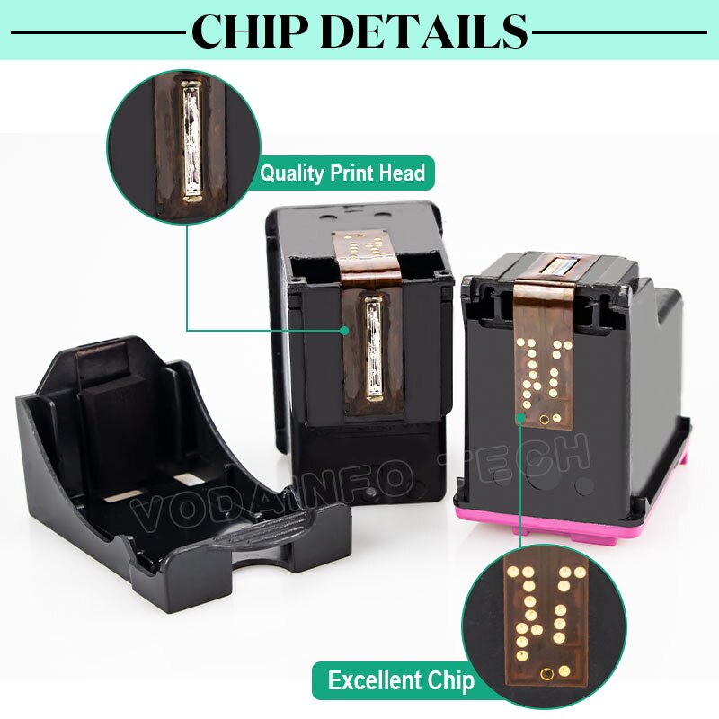 Royek Re-manufactured Ink Cartridge Compatible for HP 301 301XL INK DeskJet 1050 2050 3050 2150 1510 2540 Printer Full