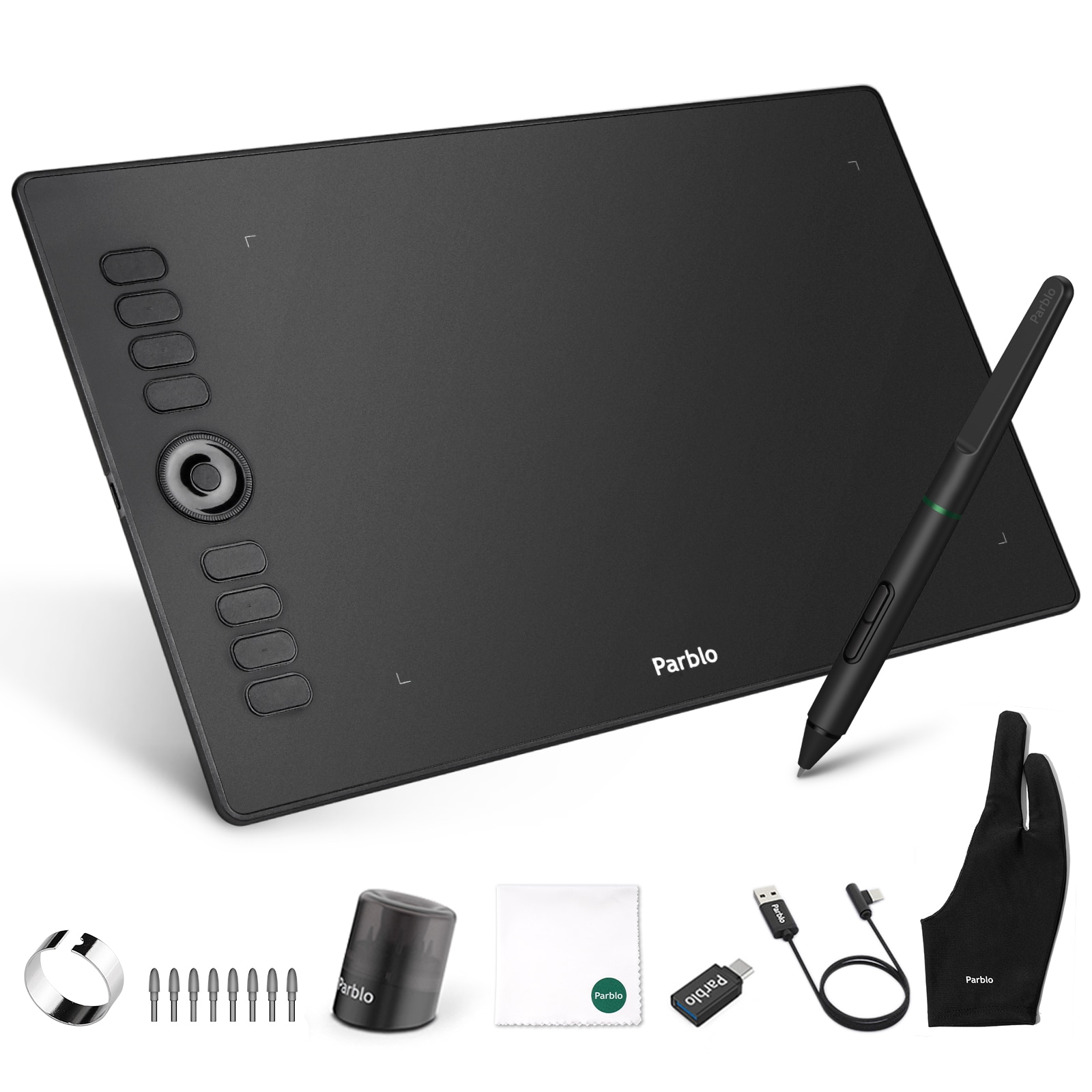 Parblo A610Pro 10×6.25’’ Graphic Drawing Tablet Support Phone Connected 8192 Pressure Digital Board Design Art Touch