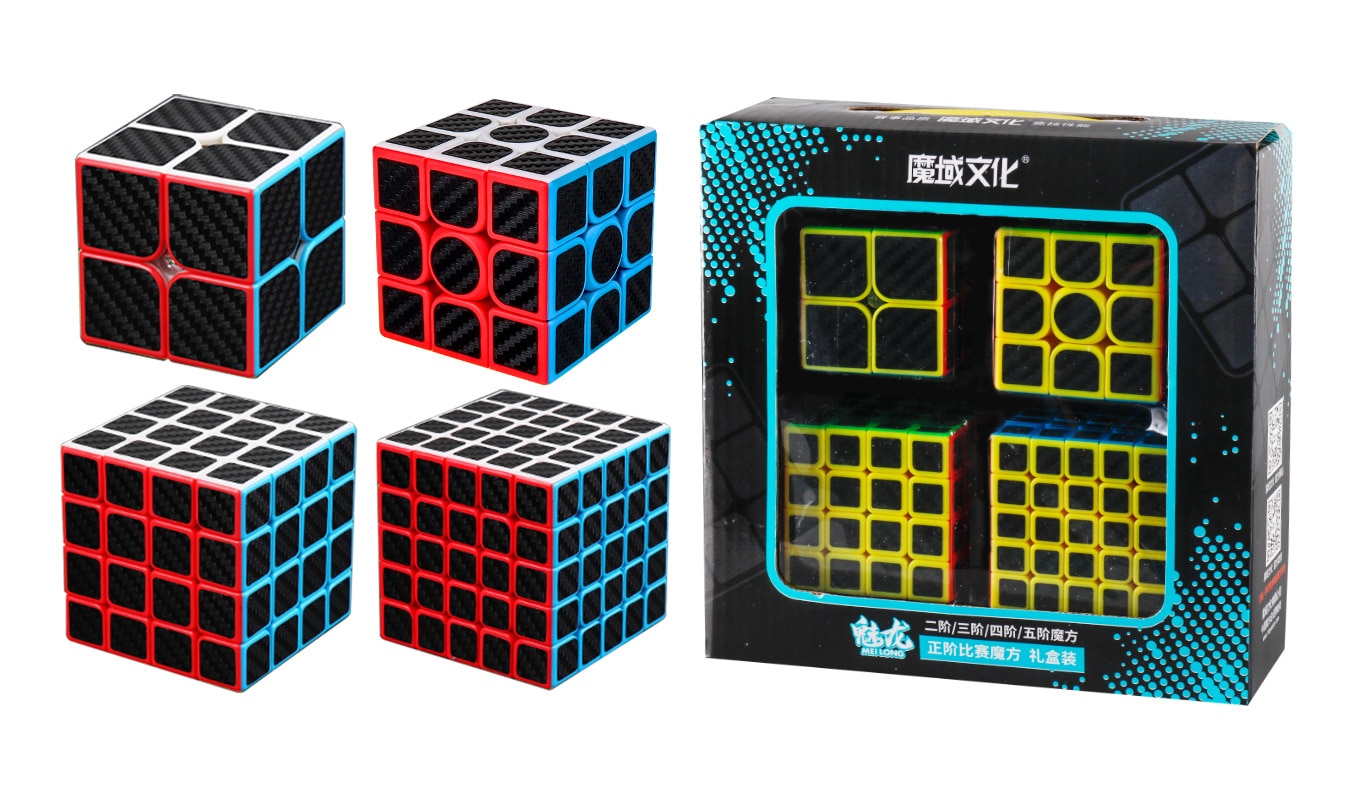[Picube] MoYu Cubes Meilong 2345 Gift Box Profissional Magic Cube 2x2 3x3 4x4 5x5 Speed Cube Puzzle Cubo Magico Educational Toy
