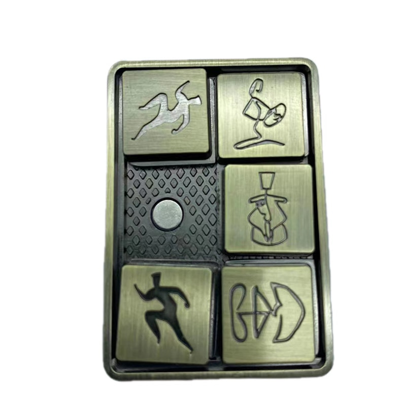 Magnetic Fidget Slider Adult EDC Metal Rotary  Fidget Toy ADHD Hand Spinner Autism Sensory Toys Anxiety Stress Relief Adult Gift