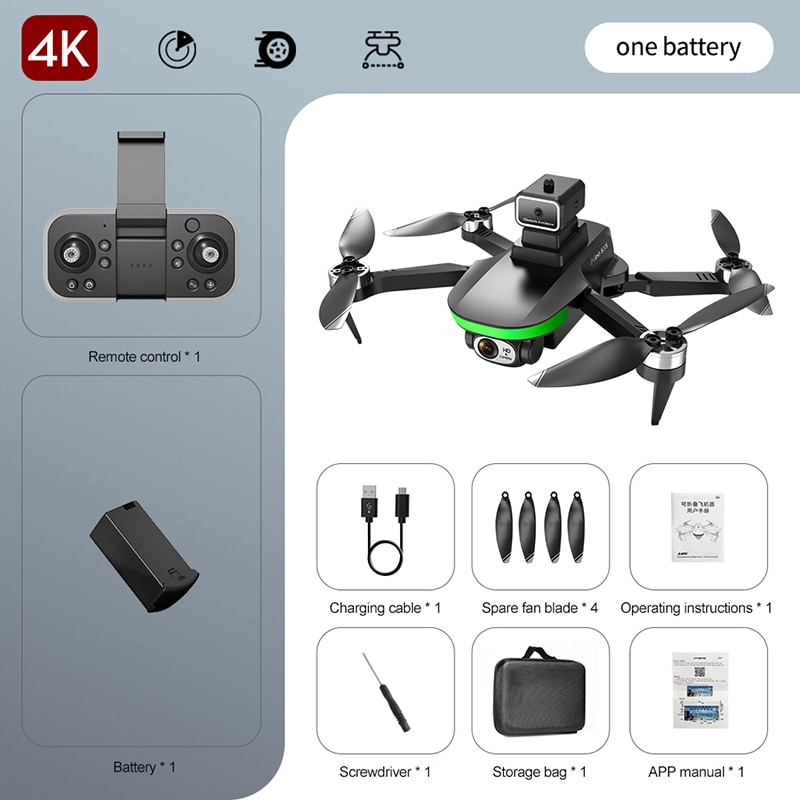 New S5S Mini Drone 4k Profesional 8K HD Camera Obstacle Avoidance Aerial Photography Brushless Foldable Quadcopter 1.2km