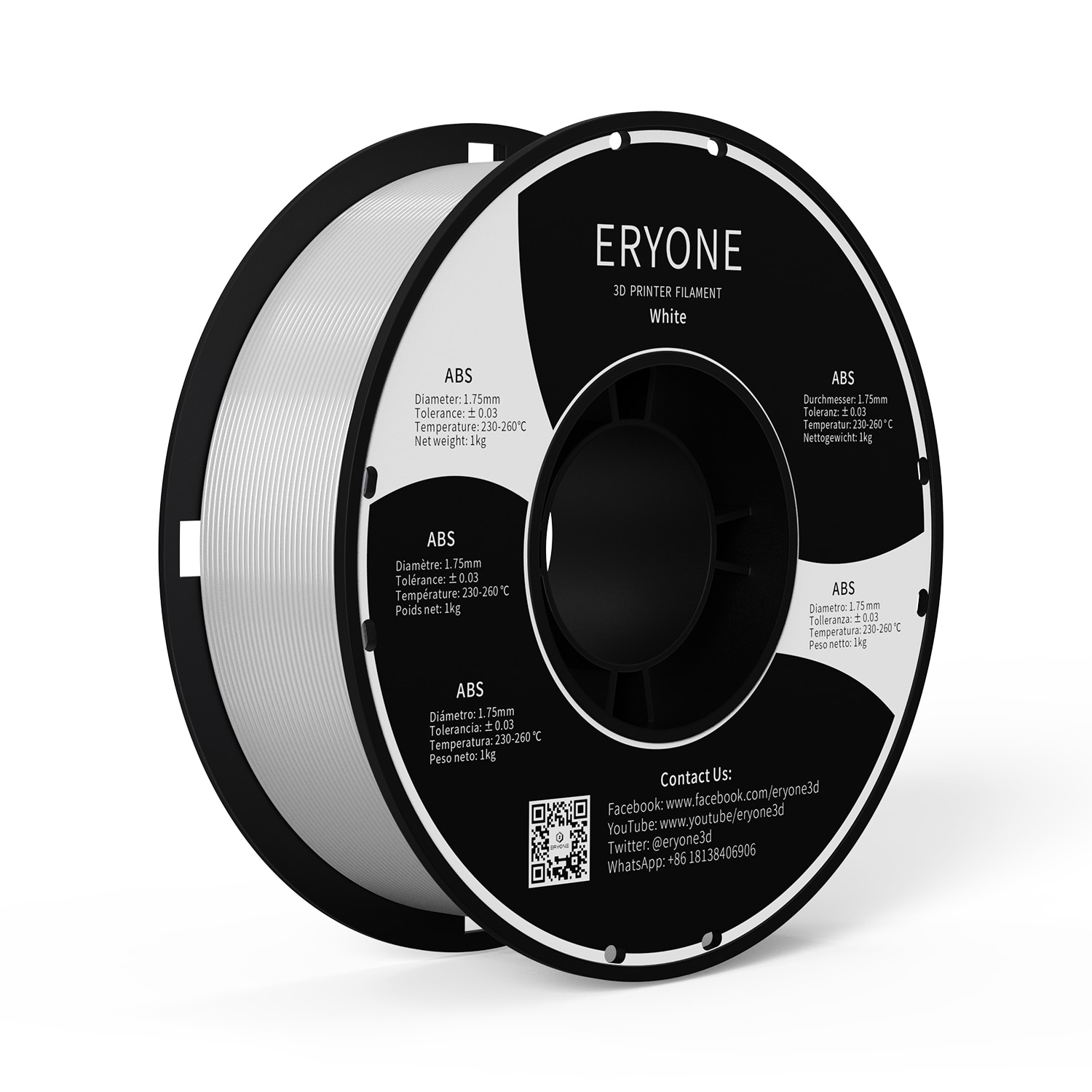 ERYONE Promotion New Arrival ASA ABS PETG/PLA Carbon Fiber 1.75mm 3D Printing Filament 1KG For 3D FDM Printer Fast Shipping
