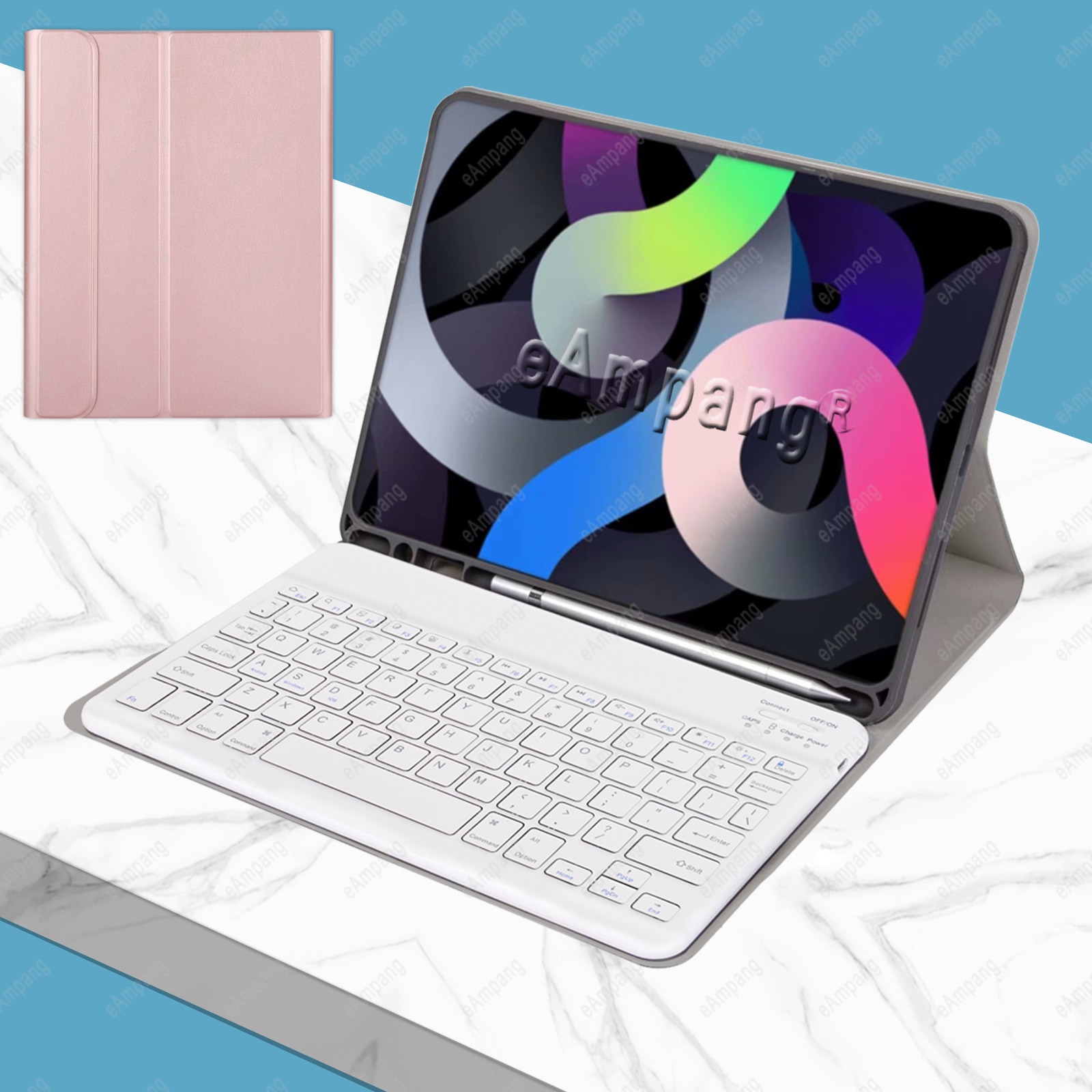 For iPad 10.2 Keyboard Case Mouse iPad Pro 11 Air 4 10.9 Air 3 2 Pro 9.7 10.5 6th 7th 8th 9th 10th Gen 2021 2022 Russian Spanish