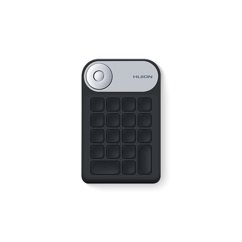 HUION KD100 Keydial Mini Keyboard for Graphics Drawing Tablet Multifunction Wireless Digital Keyboard Keypad 18 Shortcut Keys