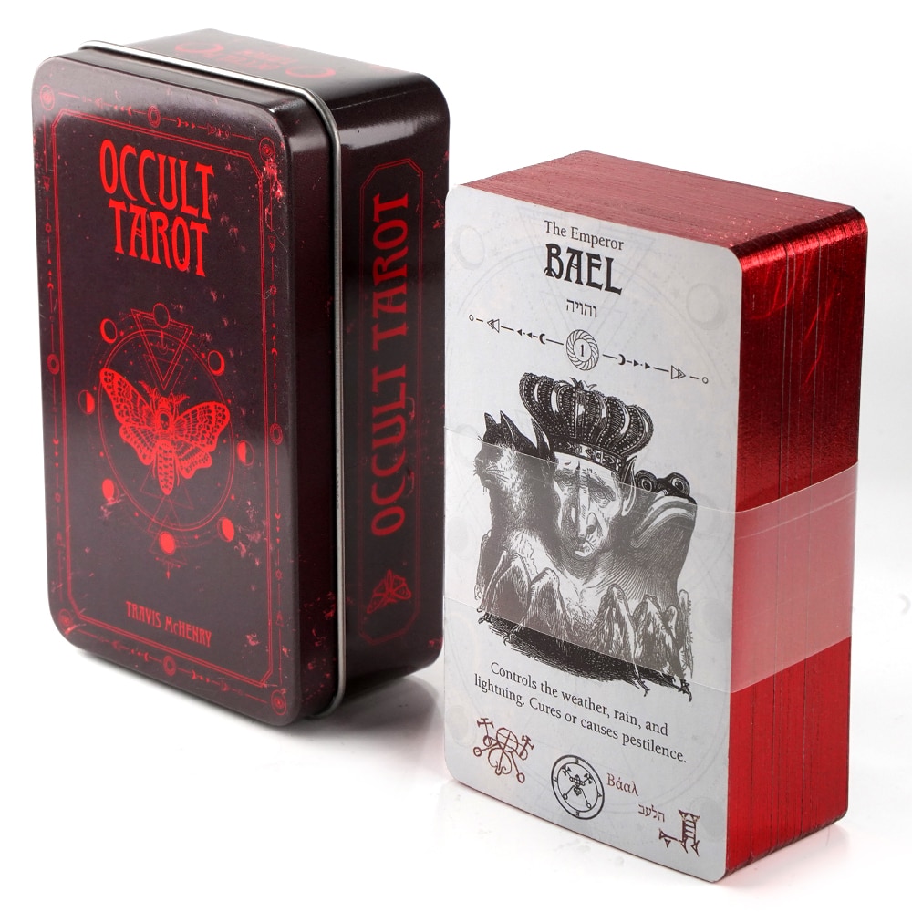 Lunalapin Tarot Luna Lapin Tarot Beginner in a Tin Metal Box High Quality 78 Card Gilded Edge Paper Booklet Based Rider Tarot