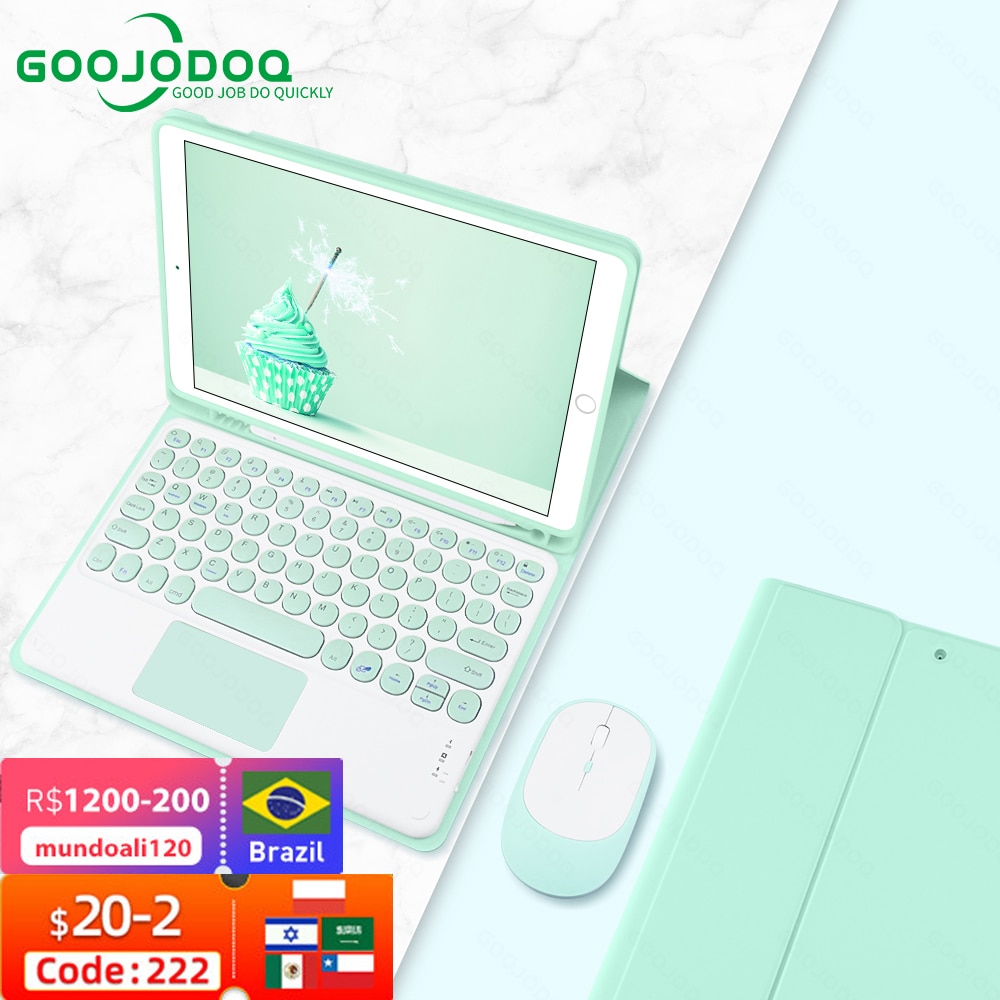 For iPad Air 4 Case Air 5 with Keyboard for iPad Pro 11 Case for iPad 9th Generation 8th Gen Case 10.2 10”2 Air 2 1 Air 3 Cover