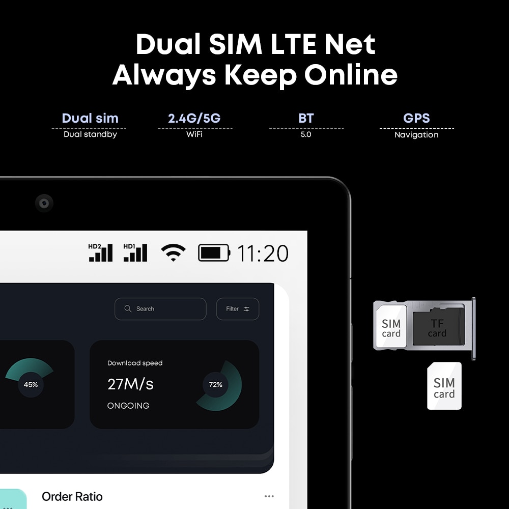 CHUWI HiPad 10.1 inch 1920x1200 Resolution Unisoc T618 Octa Core 6GB LPDDR4 128GB eMMC Android 11 Tablet for Gaming and Kids