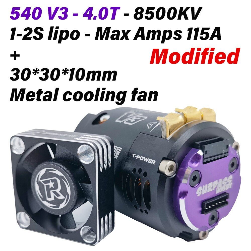 Surpass Hobby Rocket 540 V3 Sensored Brushless Motor Waterproof 3.5T 10.5T 25.5T 21.5T 13.5T for 1/10 1/12 RC Car Drift Truck