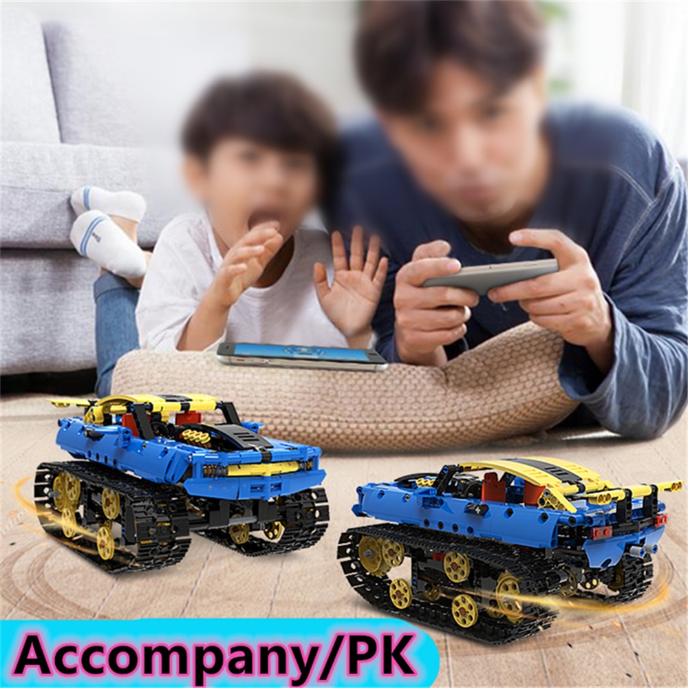 RC Racing Car Bricks Off-road Vehicle Tank Electric Building Blocks Technical APP Program Control Driving Toys Boy Gifts 572 PCS